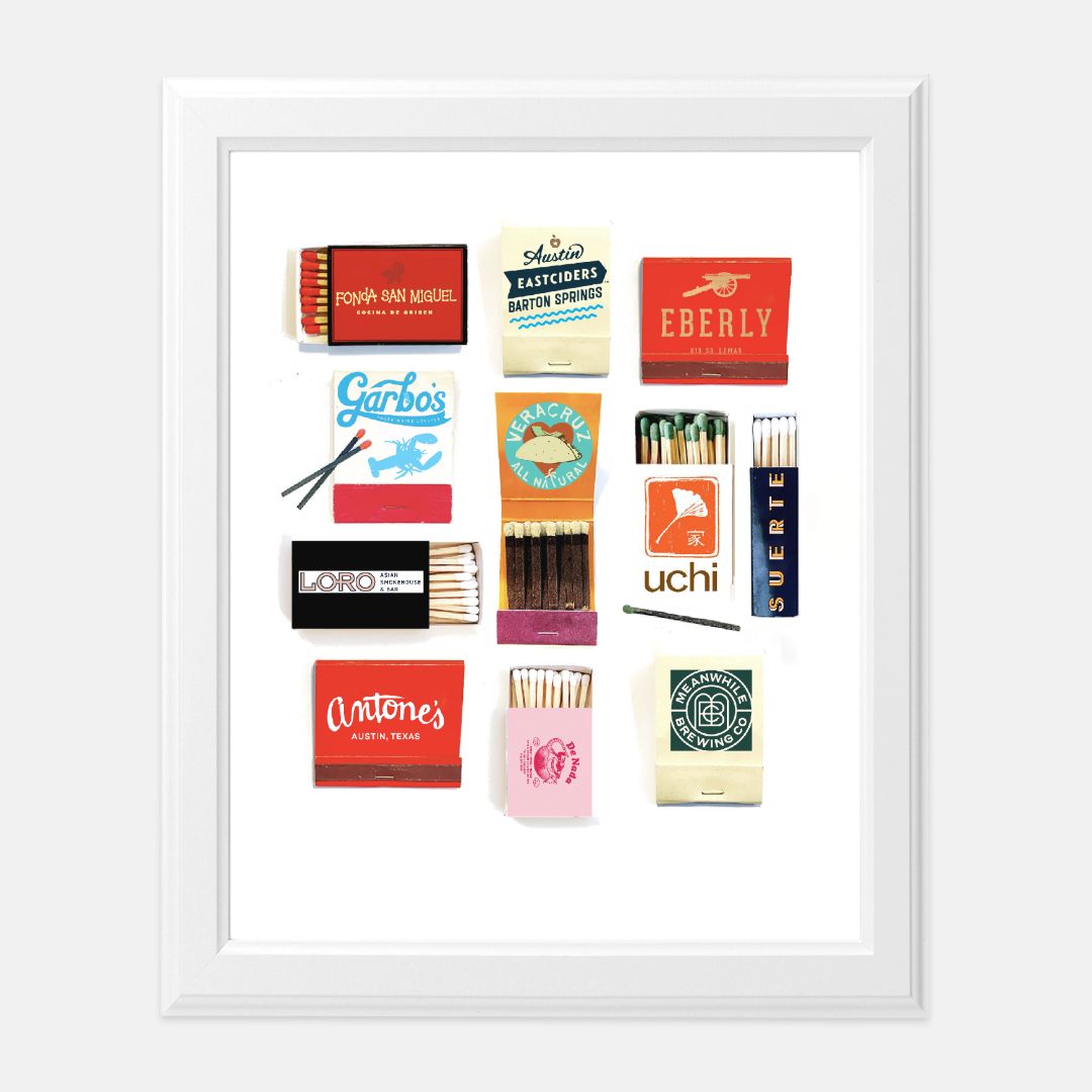 Austin Matchbook Print 8 x10