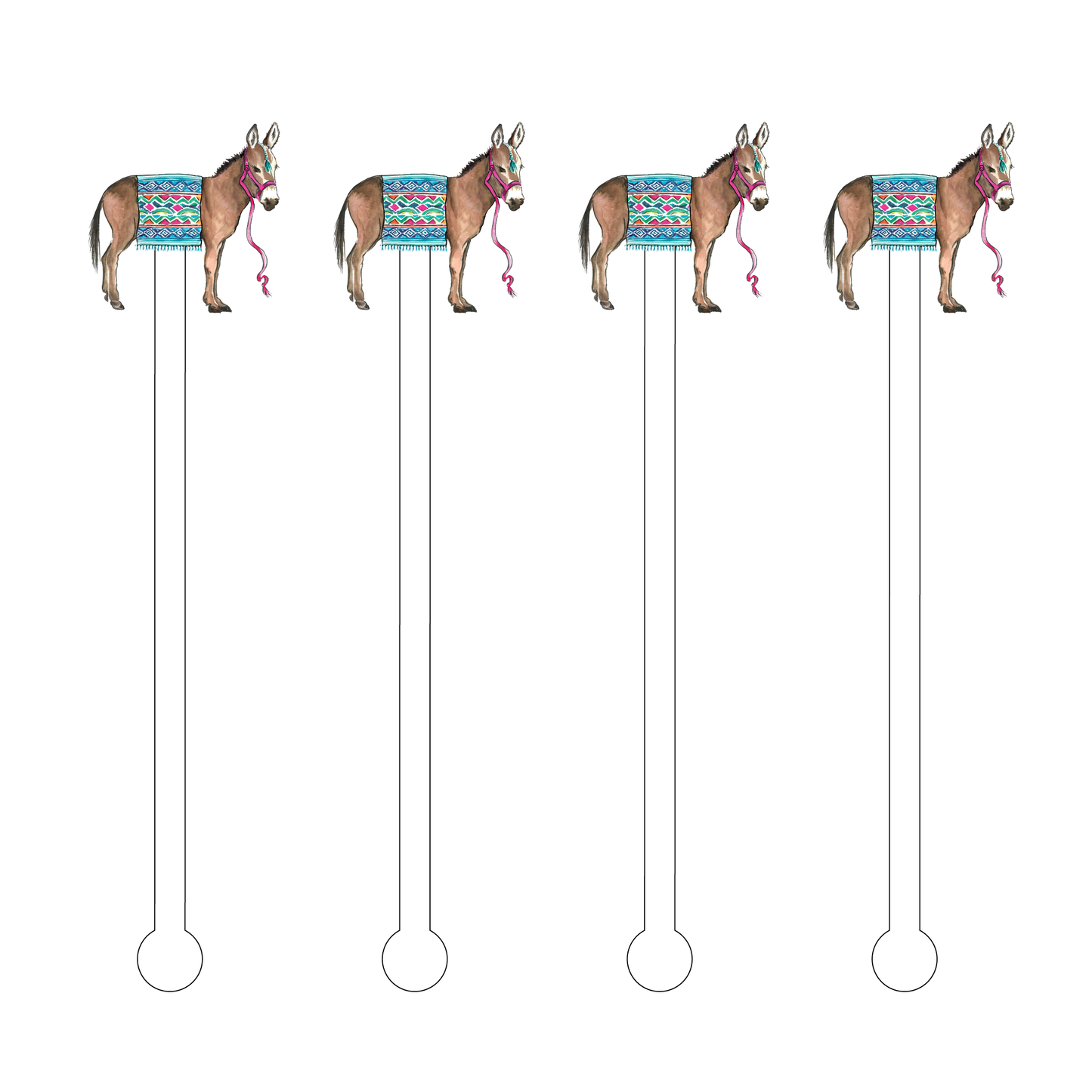 DONKEY ACRYLIC STIR STICKS