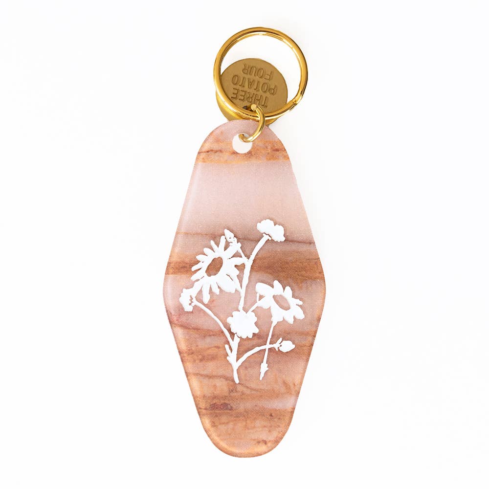 Floral Press Key Tag - Meadow