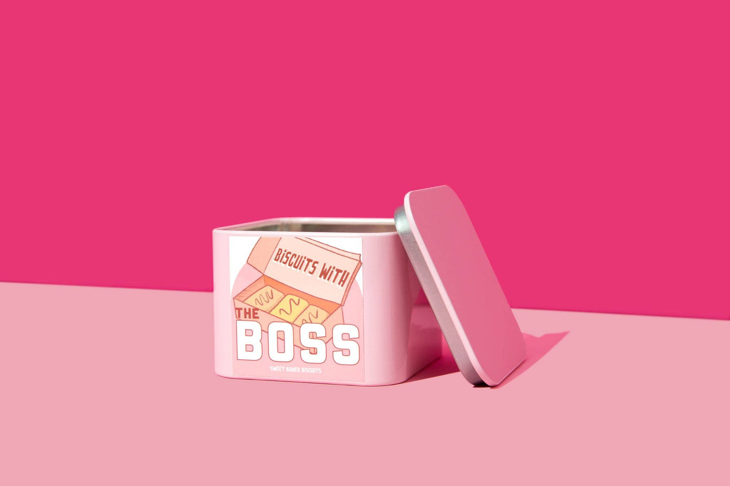Biscuits with the Boss - Ted Lasso Candle - Pink Tin