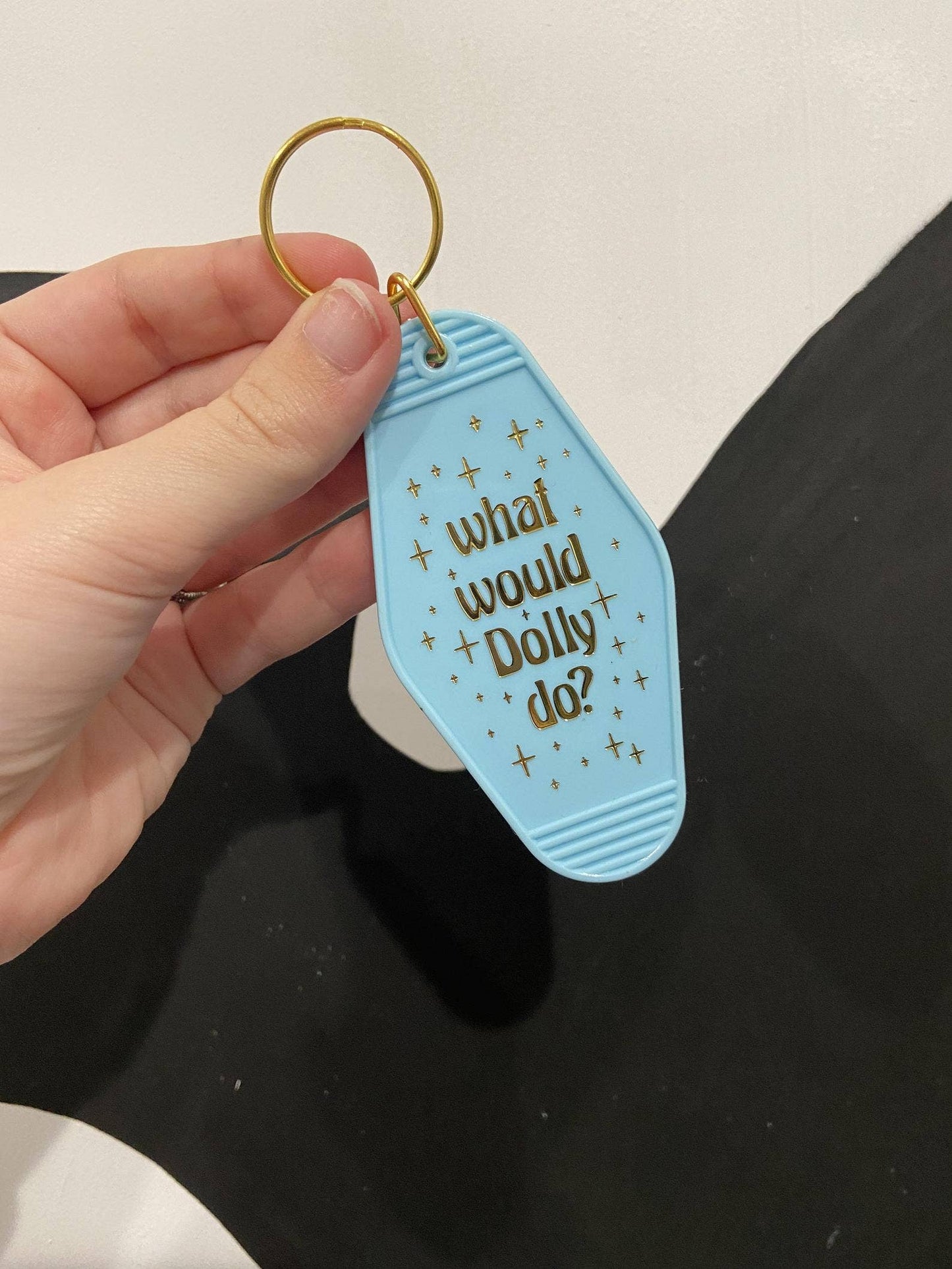Dolly Parton Retro Motel Keychain