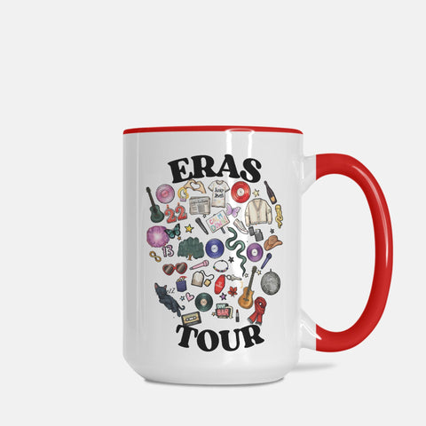 Eras Tour Mug Deluxe 15oz. (Red + White)