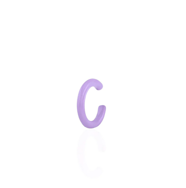 Palette Enamel Ear Cuff (Purple)