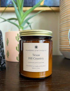 Texas Hill Country | Cedarwood, Lavender & Amber Soy Candle