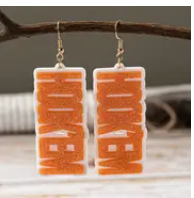 Hook 'EM Acrylic Earrings