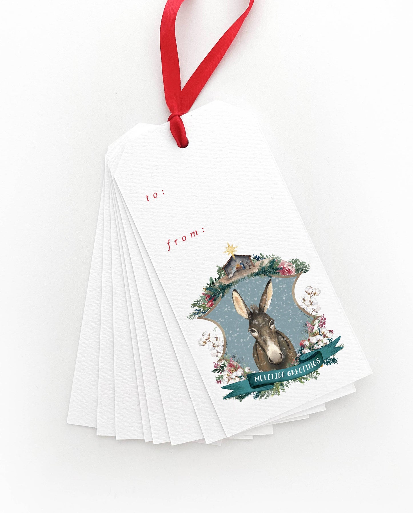 Muletide Greetings Gift Tag