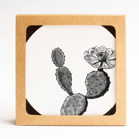 Texas Prickly Pear Coaster Set