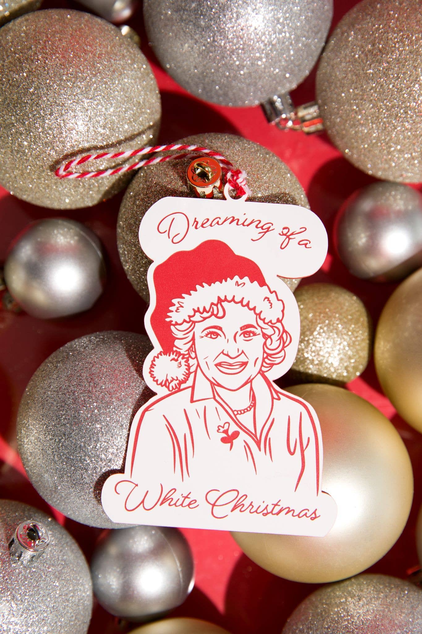 Betty White - Acrylic Christmas Ornament - Golden Girls