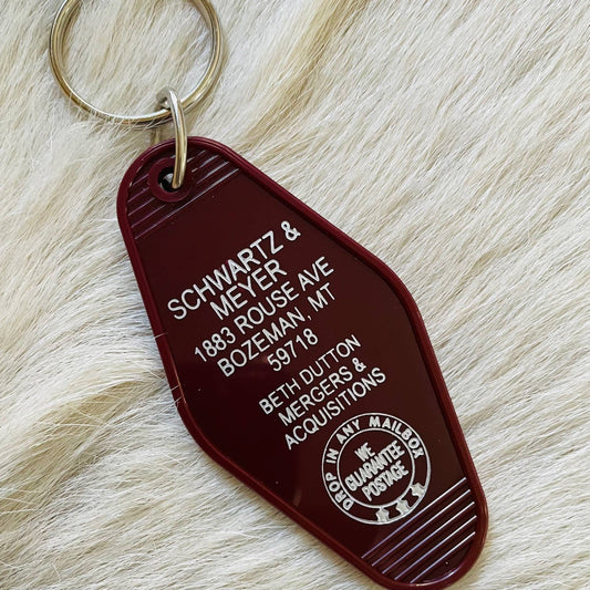 Motel Key Fob - Schwartz & Meyer (Yellowstone)