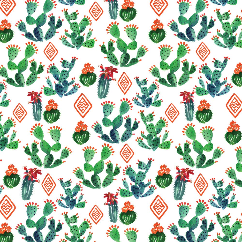 Merry Cactus Wrapping Sheet
