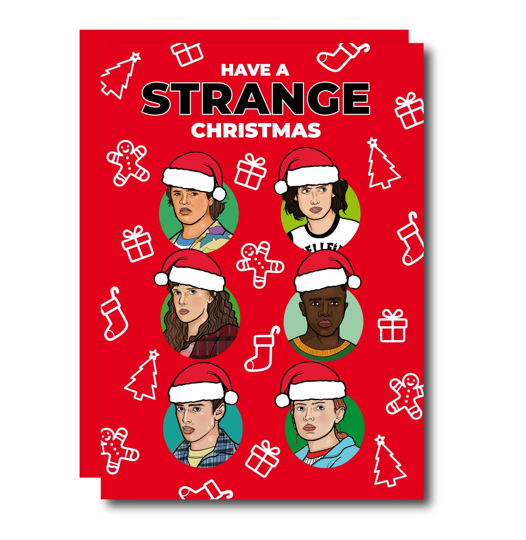 Stranger Things Christmas Greeting Card