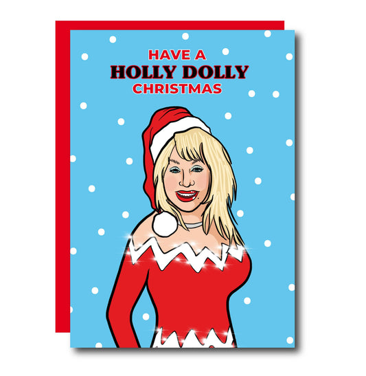 Holly Dolly Christmas Dolly Parton Card