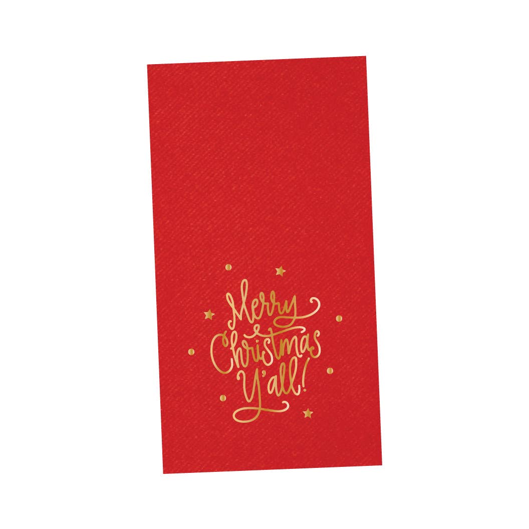 Guest Towel Napkins - Merry Christmas Y'all