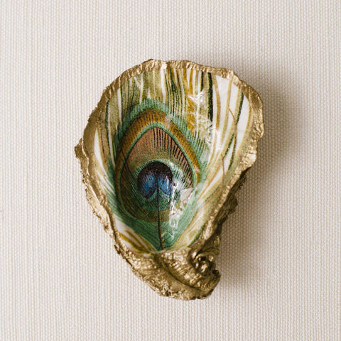 Serenity Decoupage Oyster Ring Dish