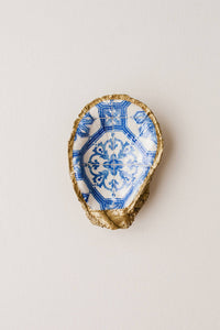 Oyster Jewelry Dish - Decoupage Moroccan Tile
