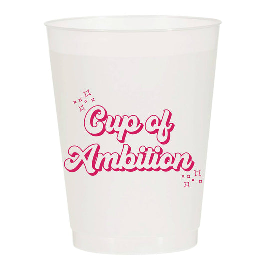Cup Of Ambition Cheeky Vintage - Set of 10 Reusable Cups