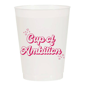 Cup Of Ambition Cheeky Vintage - Set of 10 Reusable Cups