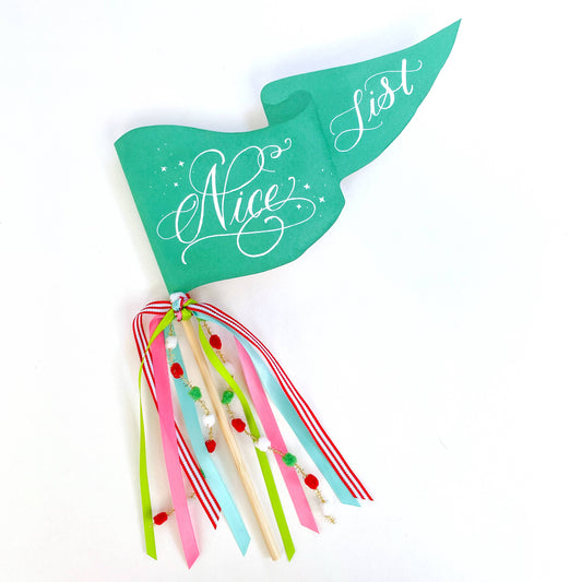 Nice List Party Pennant