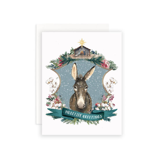 Muletide Greetings Greeting Card