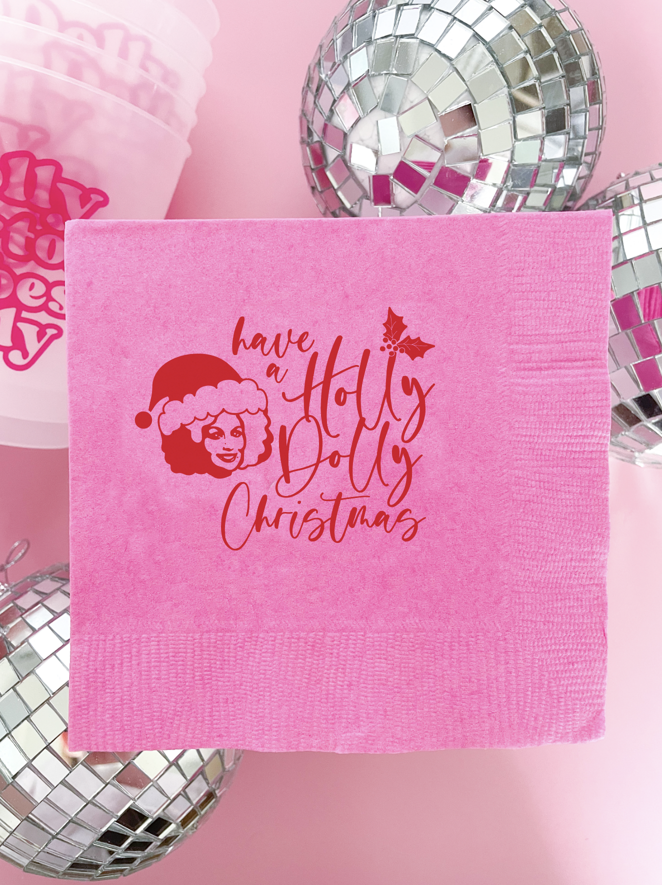 Holly Dolly Christmas Napkins