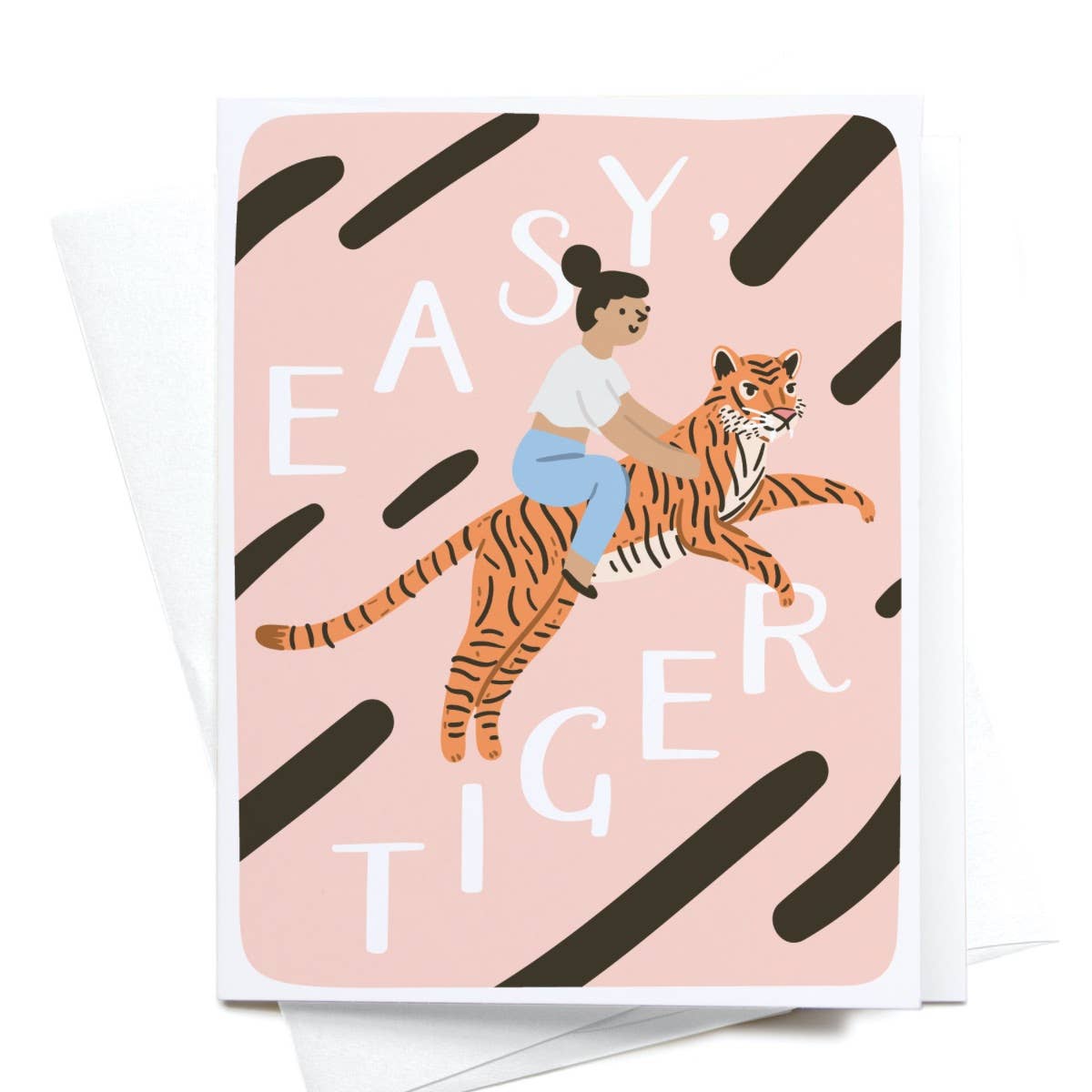 Easy, Tiger Greeting Card