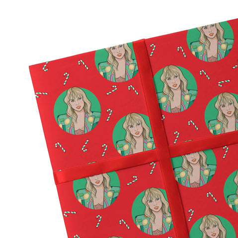 Taylor Swift Christmas Wrapping Paper