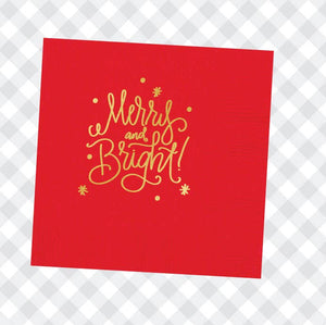 Napkins - Merry & Bright (Christmas)